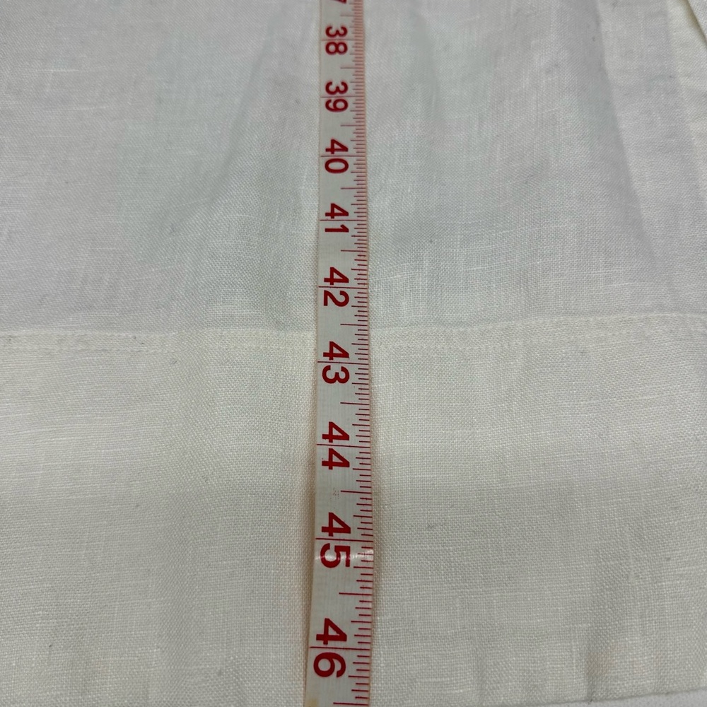 Ralph Lauren Sleeveless White Linen Button-Front Midi Dress - Picture 8 of 8